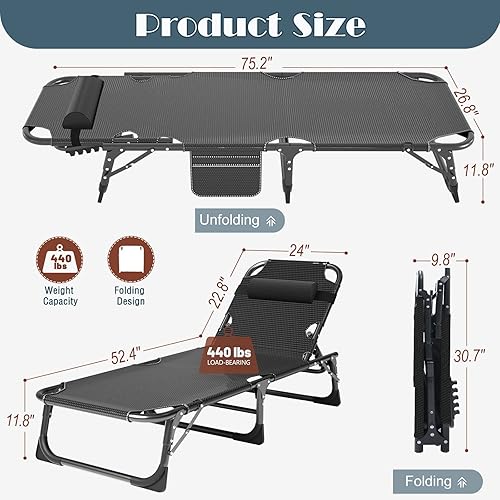 Miniatura 7 de Slsy Cama plegable con colchón, camas plegables para invitados, cuna escondida para adultos, cama plegable portátil con posiciones ajustables para
