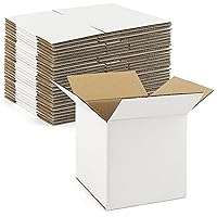 Vista 1 de Golden State Art, Paquete de 28 cajas de envío de 5 x 5 x 5 para tazas de café, velas, regalos por correo, embalaje, almacenamiento, caja de cartón