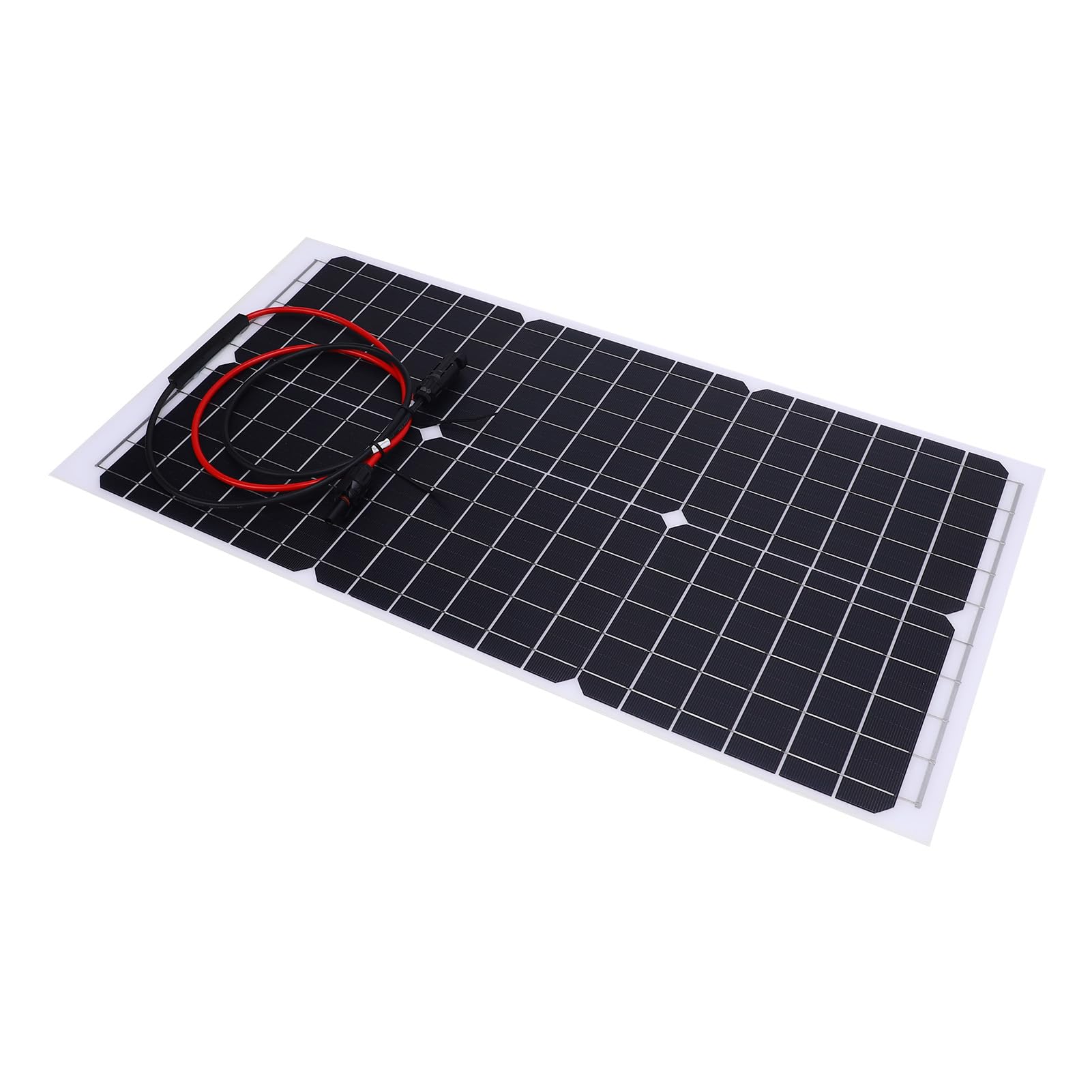 BRRNOO Pannello Solare Semi Flessibile 30W, Monocristallino 18V, per