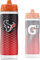 Vista 9 de Gatorade Gx NFL - Botellas antideslizantes para apretar, 30 onzas líquidas, sistema de hidratación Gx Miami Dolphins