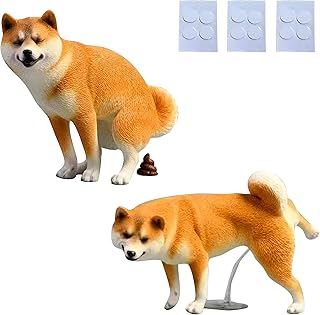 Felimoa 柴犬 フィギュア しば わんこ おもしろグッズ うんち 散歩 オブジェ 2種セット