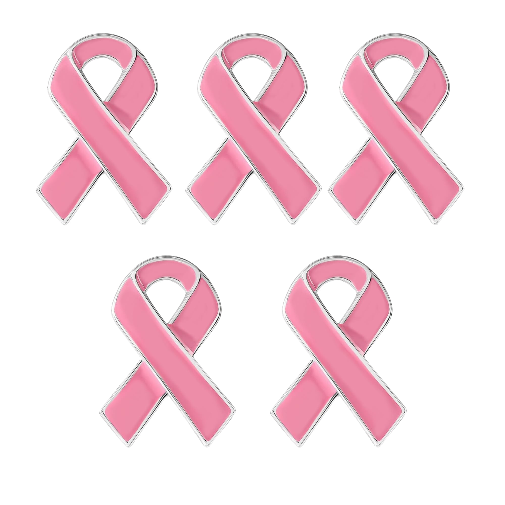 25/50/100/500pcs Breast Cancer Pins - Bulk Pink Ribbon Pins for Breast Cancer Awareness - Perfect for Support Groups, Events, Promotional Gift-Giving and Fundraising