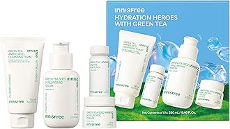 innisfree Green Tea Seed Hydrating Serum with Hyaluronic Acid & Niacinamide, Korean Face Serum for Glow & Skin Barrier Suport, Available in Refill & Sets