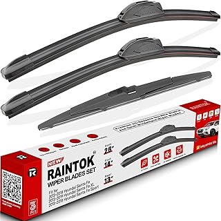 3 Pack Windshield Wiper Blades Replacement for Hyundai Santa Fe 2013-2018