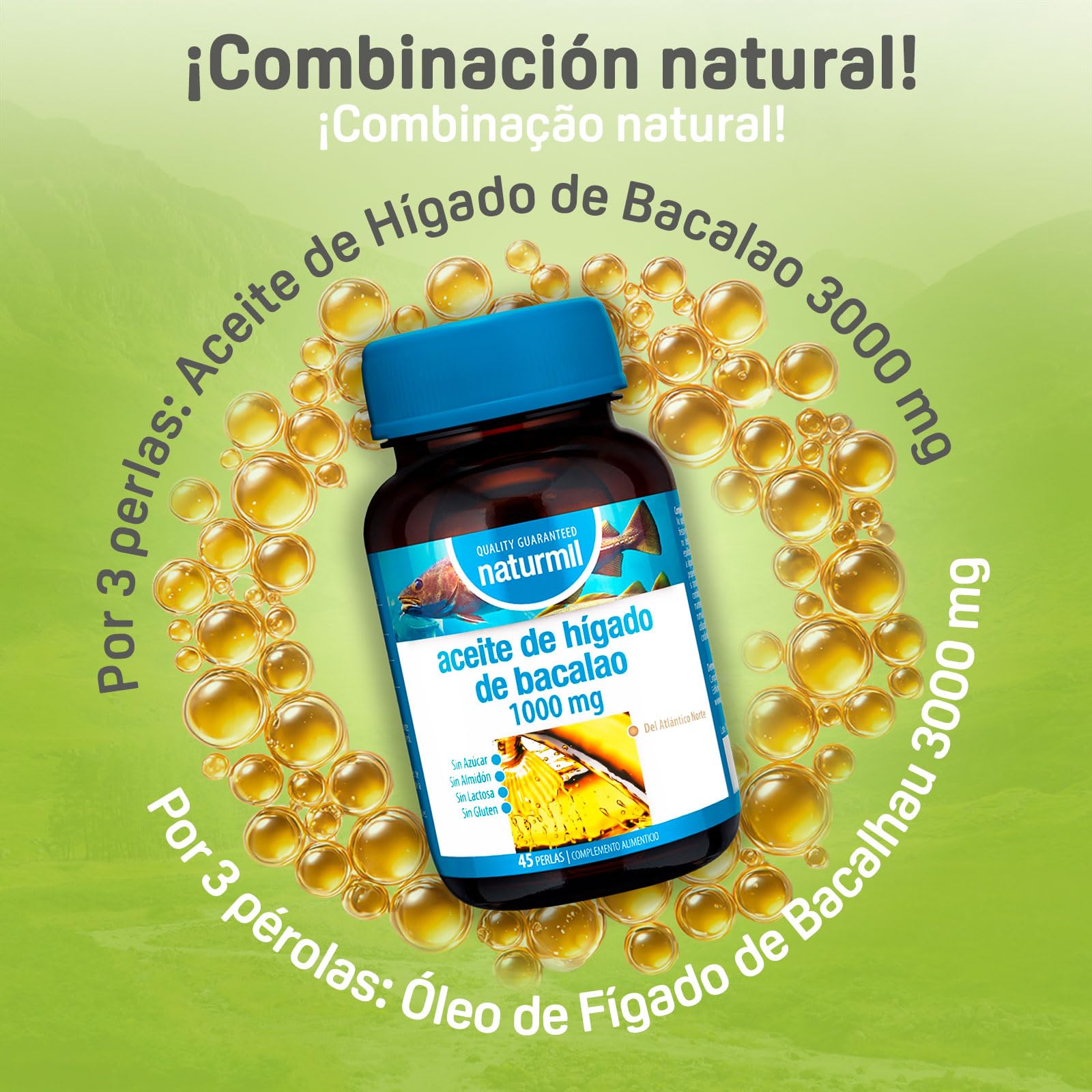 Nutricosmetics - Naturmil Aceite Higado De Bacalao 1000 Mg 45 Per
