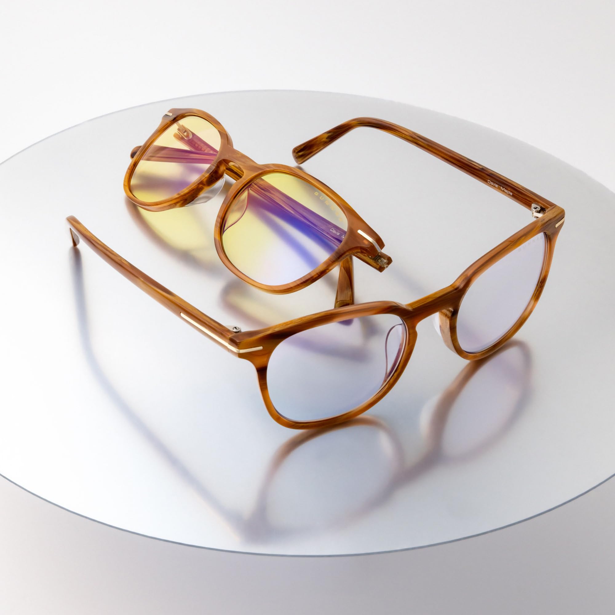 Gunnar Blaulichtfilter-Brille - Davis - Maple - Amber | Computer-/Gaming-Brille - Davis - Maple - Amber - 65 % Blaulicht- & 100 % UV-Schutz - Patentierte Technologie