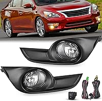 Vista 9 de Conjunto de luces antiniebla Nilight Compatible con Nissan Maxima 2000 2001 Sentra 2002 2003 Frontier 2004 Xterra Lámparas de lente transparente