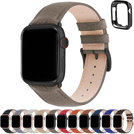 Amazon アップルウォッチ バンド ベルト 45mm 44mm 42mm 41mm 40mm 38mm 本革 レザー Fullmosa Apple Watch バンド おしゃれ Apple Watch Series 7 6 Se 5 4 3 2 1 レディース メンズ 42mm 44mm 45mm エレファントグレー ガンメタルバックル 付属ケースはシリーズ Amazon アップルウォッチ バンド ベルト 45mm 44mm 42mm 41mm 40mm 38mm 本革 レザー Fullmosa Apple Watch バンド おしゃれ Apple Watch Series 7 6 Se 5 4 3 2 1 レディース メンズ 42mm 44mm 45mm エレファントグレー ガンメタルバックル 付属ケースはシリーズ