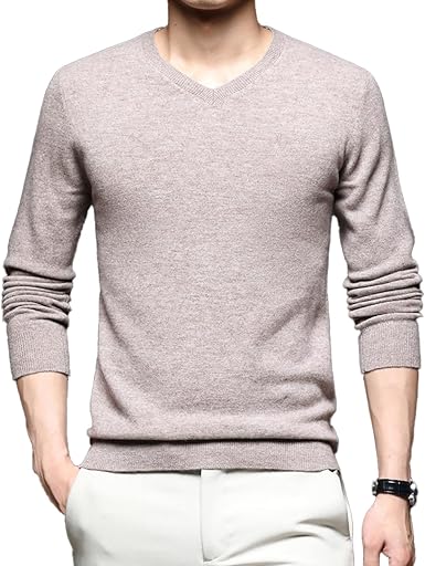 Amazon.com: Suéteres de lana para hombre, estilo clásico, casual, cuello en  V, suéter delgado para hombre : Ropa, Zapatos y Joyería