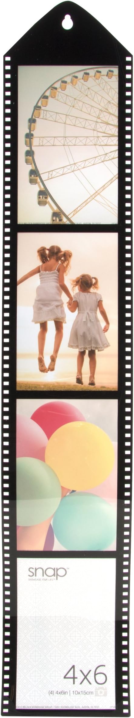 Snap Movie Reel Picture Frame with 4-4x6 Openings