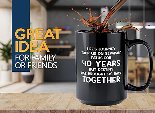Miniatura 2 de Wish You Lived Next Door - Taza de café de 15 onzas, color negro, para 40 años, regalos para ancianos y ancianos, regalo de amistad para niños