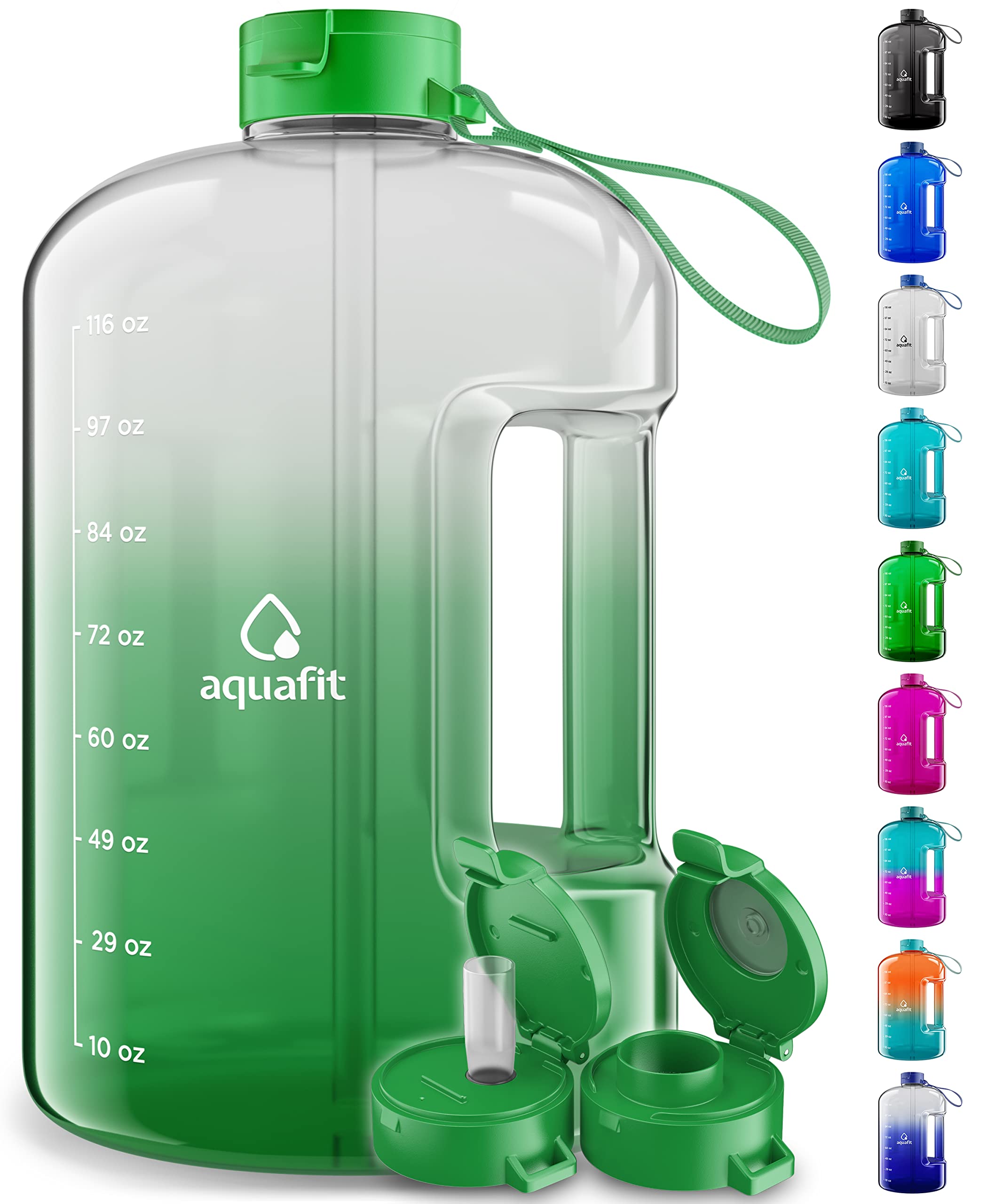 Buy AQUAFIT 1 Gallon Water Bottle With Time Marker Large Water Bottle