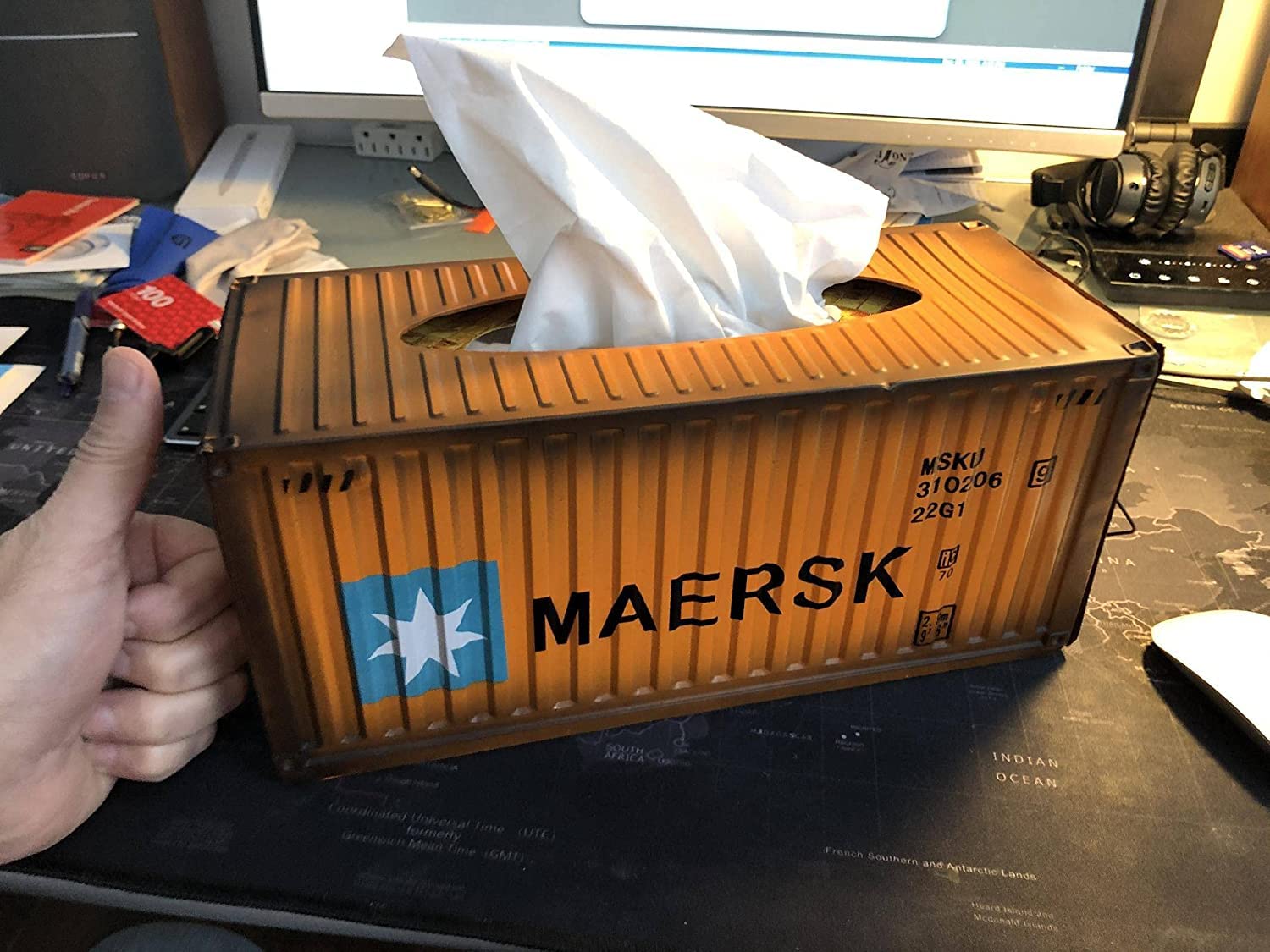 Pudełko na Chusteczki Nawilżane, Skrzynka na tkanki retro kontener żelaza pompowanie papieru futerał do domu serwetki pojemnik papierowy metalowy ręcznik przechowywania Sypialni i Salonu(White)