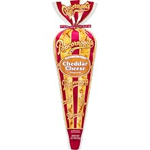 Popcornopolis Cheddar Big Cone Popcorn, Savory Cheddar Gourmet Gift & Sharing Treat