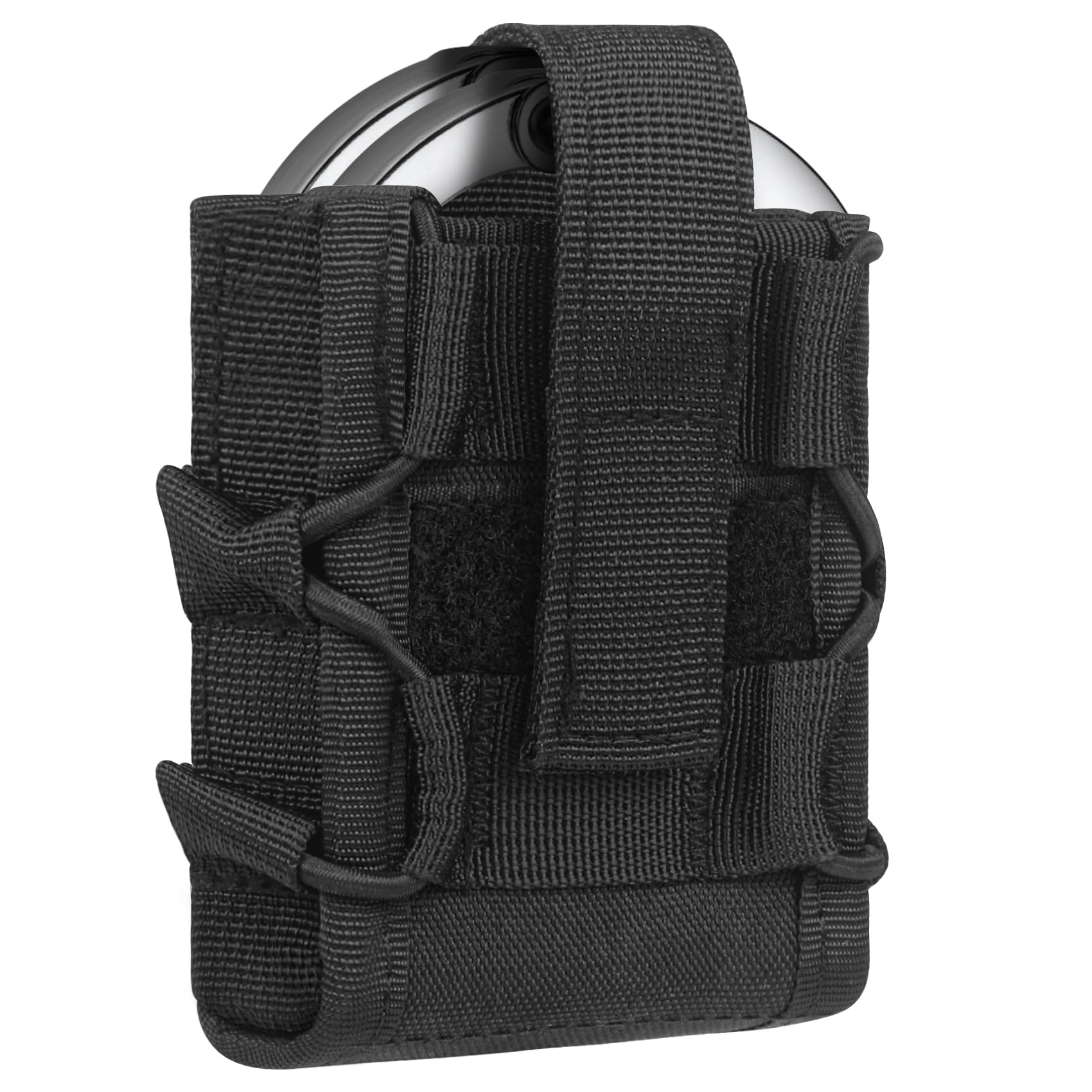 Molle Handcuff Holster, Handcuff Pouch for Duty Belt, Handcuff Case Fit Asp Handcuff/Hinged Handcuff, Chain Handcuff, Folding Rigid Handcuff, Law Enforcement Cuff Holder