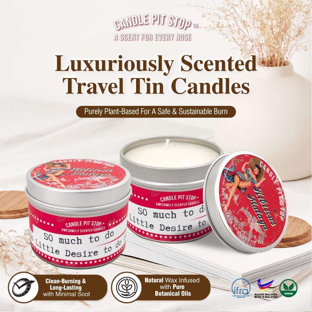 Wood & Leather Scented Candle x11, 3.88oz Travel Tin, 100% Soy Wax, Triple Scented, Up to 30 Hours Burning Time, Perfect for Bedtime and Meditation