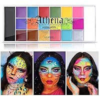UCANBE Athena Body Face Paint Oil Palette 20 color Professional Non-Toxic Makeup Pallet Halloween FX Party Artist Fancy Adult Painting