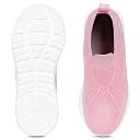 TRASE Sports Shoes for Kids - Slip-On Sneakers for Boys & Girls, Lightweight Knitted Breathable Mesh Upper, Soft EVA Sole, Anti-Skid Comfortable Footwear for Running, Walking & Playing (Pink, 1 UK) gallery image