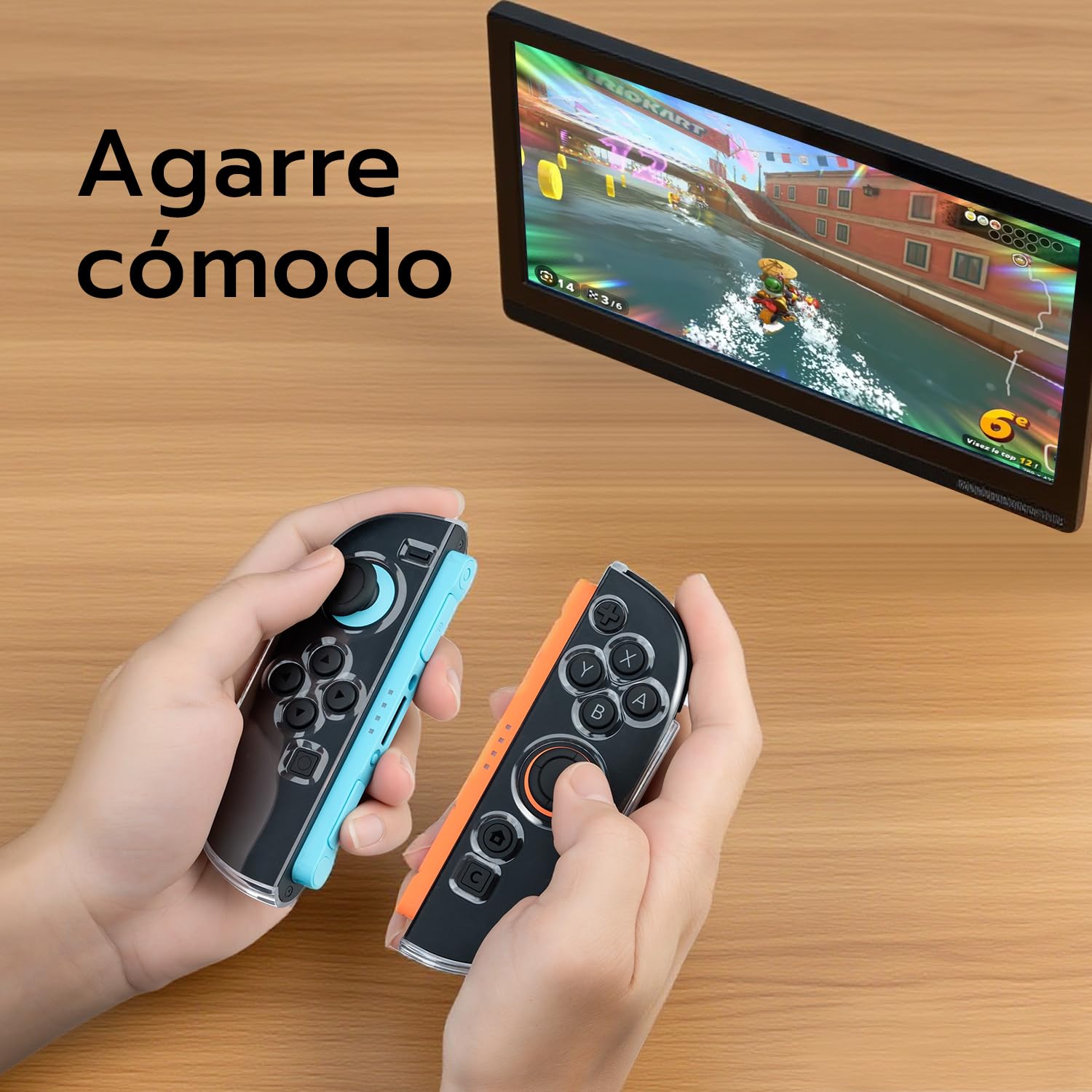 Mcbazel Funda Protectora Transparente de TPU para Nintendo Switch 2 Joy-con, Funda Transparente Resistente Compatible con Nintendo Switch 2 Joy-con