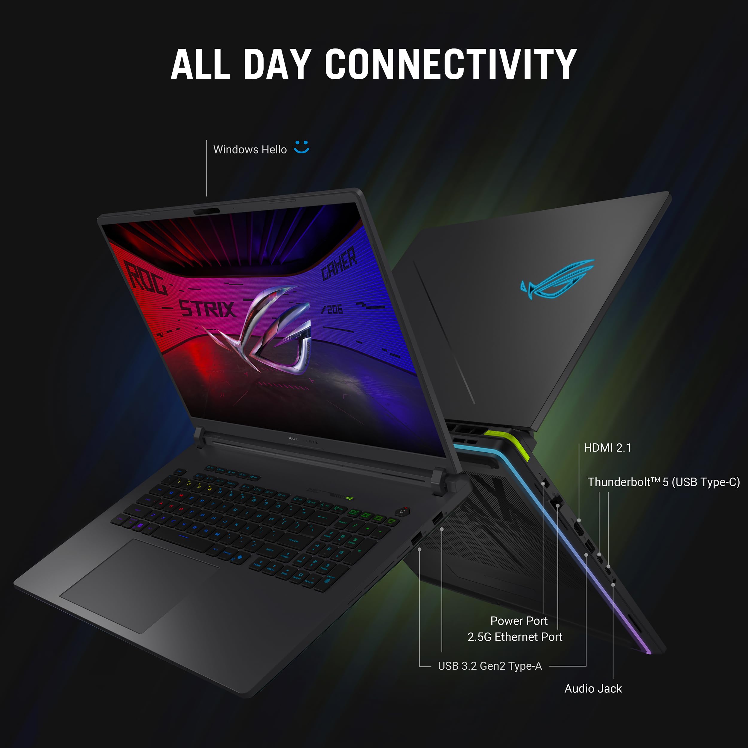 ASUS ROG Strix G16 (2025) Gaming Laptop, 16” ROG Nebula 16:10 2.5K