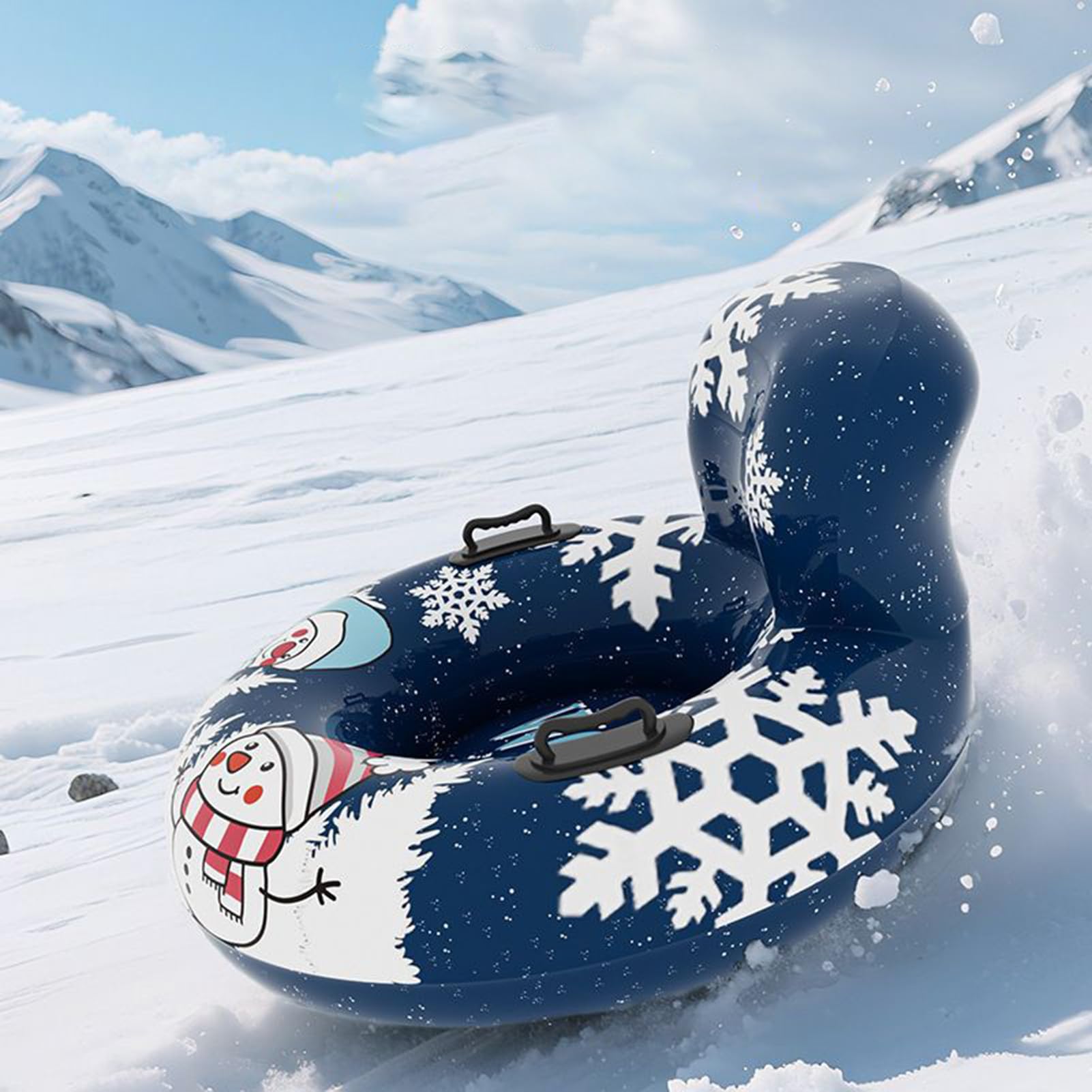 Tubo Da Neve Ad Alta Resistenza Cerchio Gonfiabile con Maniglie | Cerchio Per Slittino All Aperto Per Sport Invernali All'Aperto Passeggiata Piscina Spiaggia Raduno Festa E Libero