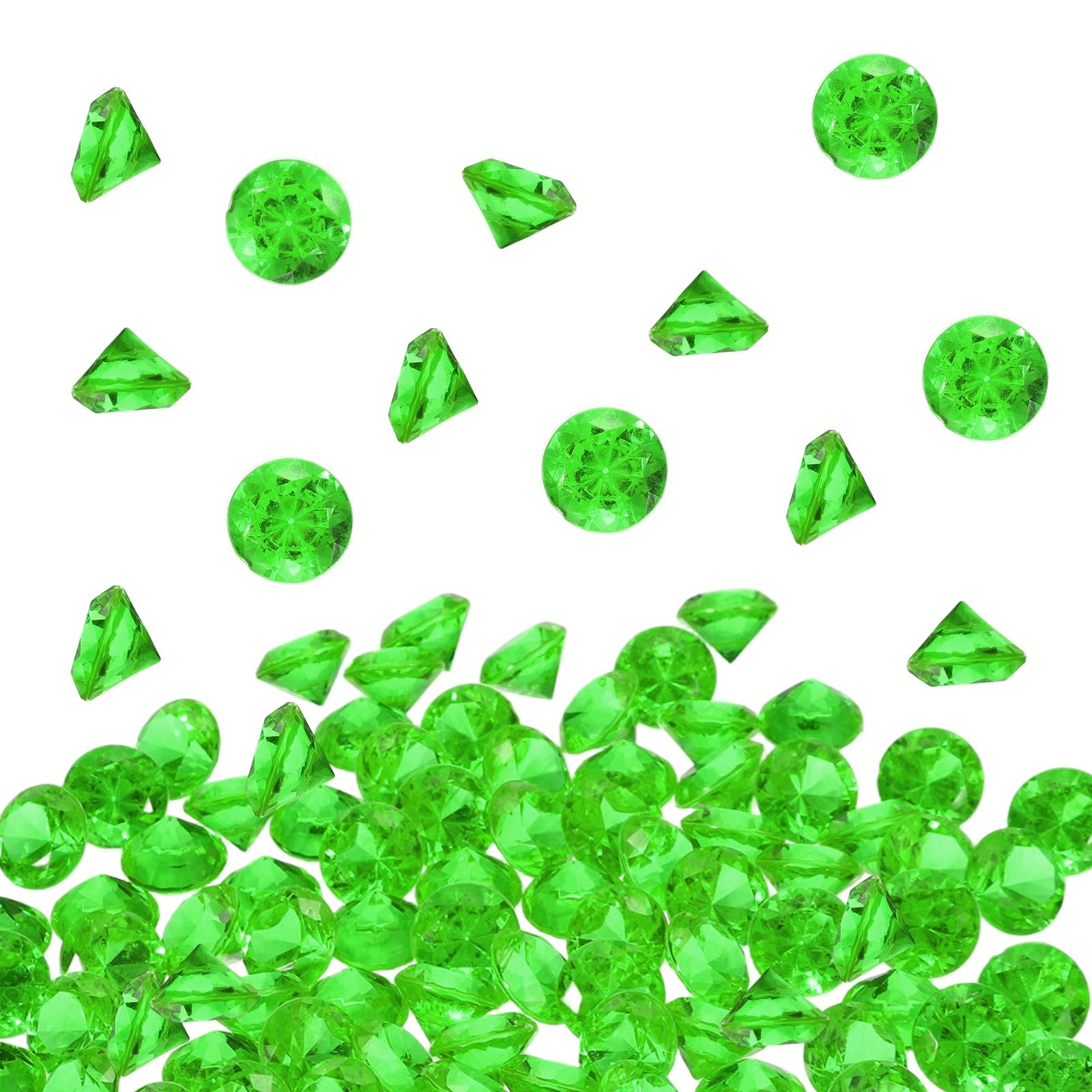 Gemas de diamante acrílico verde M METERXITY de 20 mm para decoración