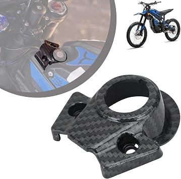 Motorcycle Ignition Cover,Ignition Switch Decoration Ring Central Control Cover Circle Trim for Talaria Sting MX3/MX4/MX5 Electric Bike-Carbon Fiber Pattern