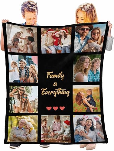 InterestPrint Manta personalizada con foto, mantas personalizadas con imagen, regalos para amigos, pareja, familia, manta de recuerdos