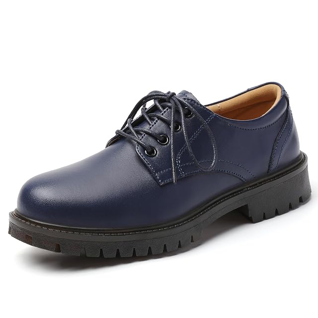 XMM Oxford Shoes for Women Lace up Flats Womens Oxfords Saddle Non-Slip Work Office Comfortable Dress Business Casual