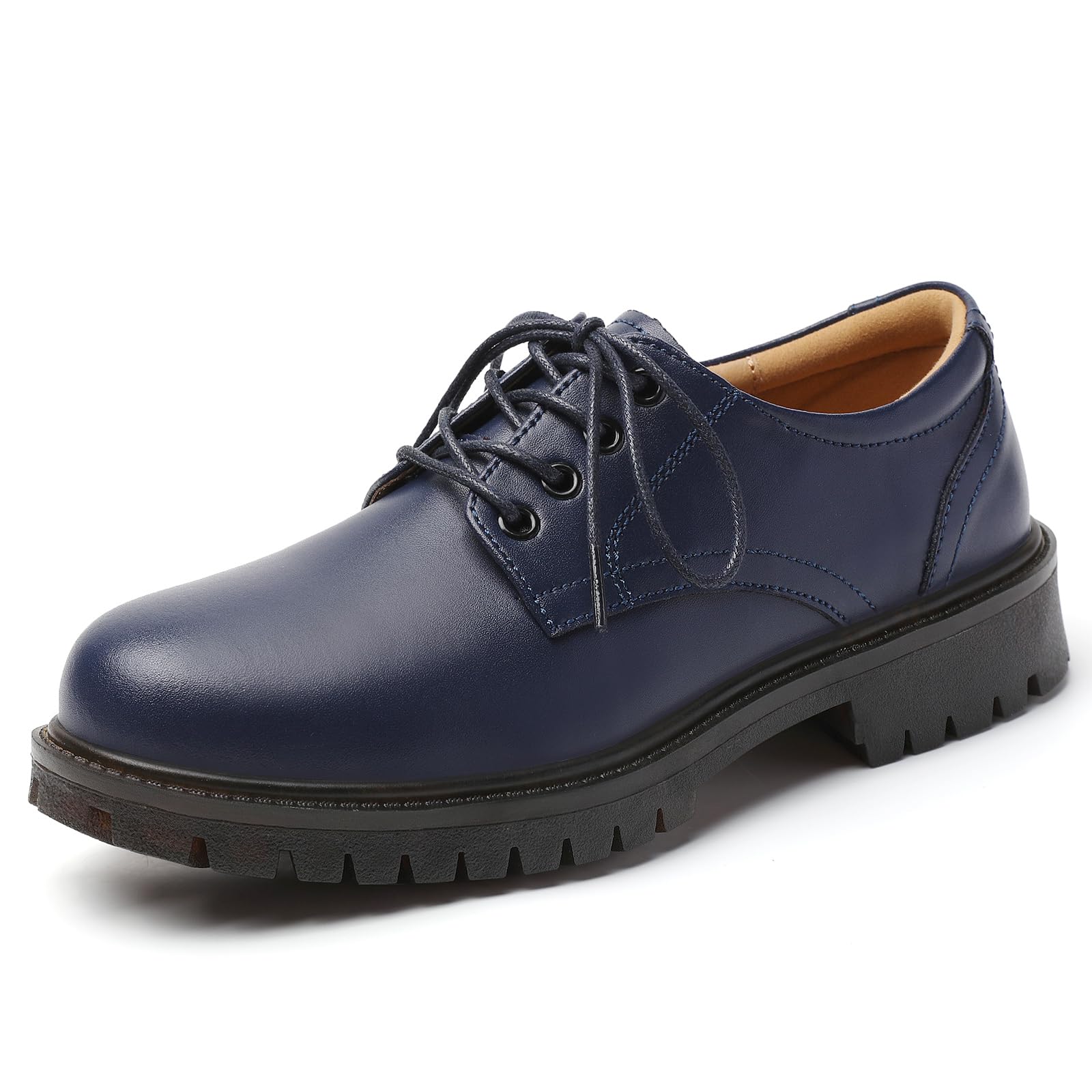 XMM Oxford Shoes for Women Lace up Flats Women's Oxfords Saddle Non-Slip Work Office Comfortable Dress Business Casual Dressy Shoes