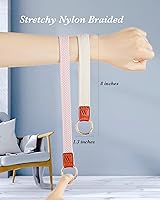 Vista 3 de Llavero de pulsera para mujer, cordón elástico para muñeca, funda de teléfono, cartera, tarjetas de identificación, Pescado - Negro