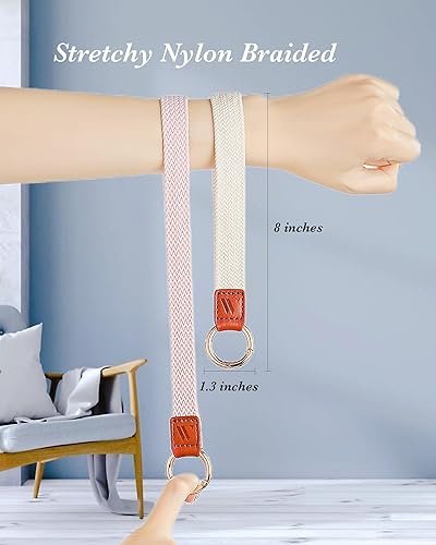 Miniatura 10 de Llavero de pulsera para mujer, cordón elástico para muñeca, funda de teléfono, cartera, tarjetas de identificación