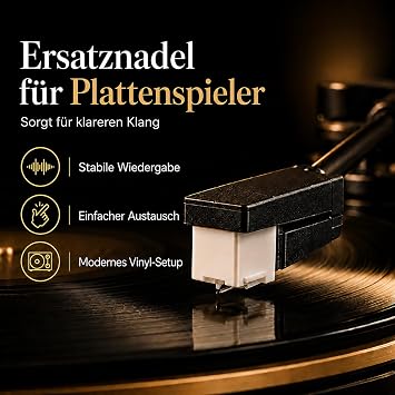 Ersatznadel für Plattenspieler Kompatibel mit AT3600L Diamant Stylus für Vinyl Schallplatten LP Spieler Zubehör HiFi Klang Vinyl Schonend & Langlebig (1)