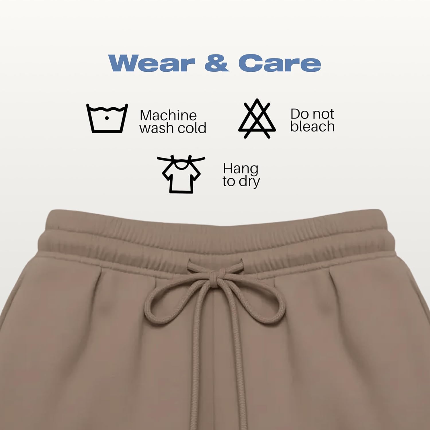 Common Stitch 3 Pack Fleece Joggers for Women — Deep Pockets, Slim Fit, Elastic Drawstring Waist