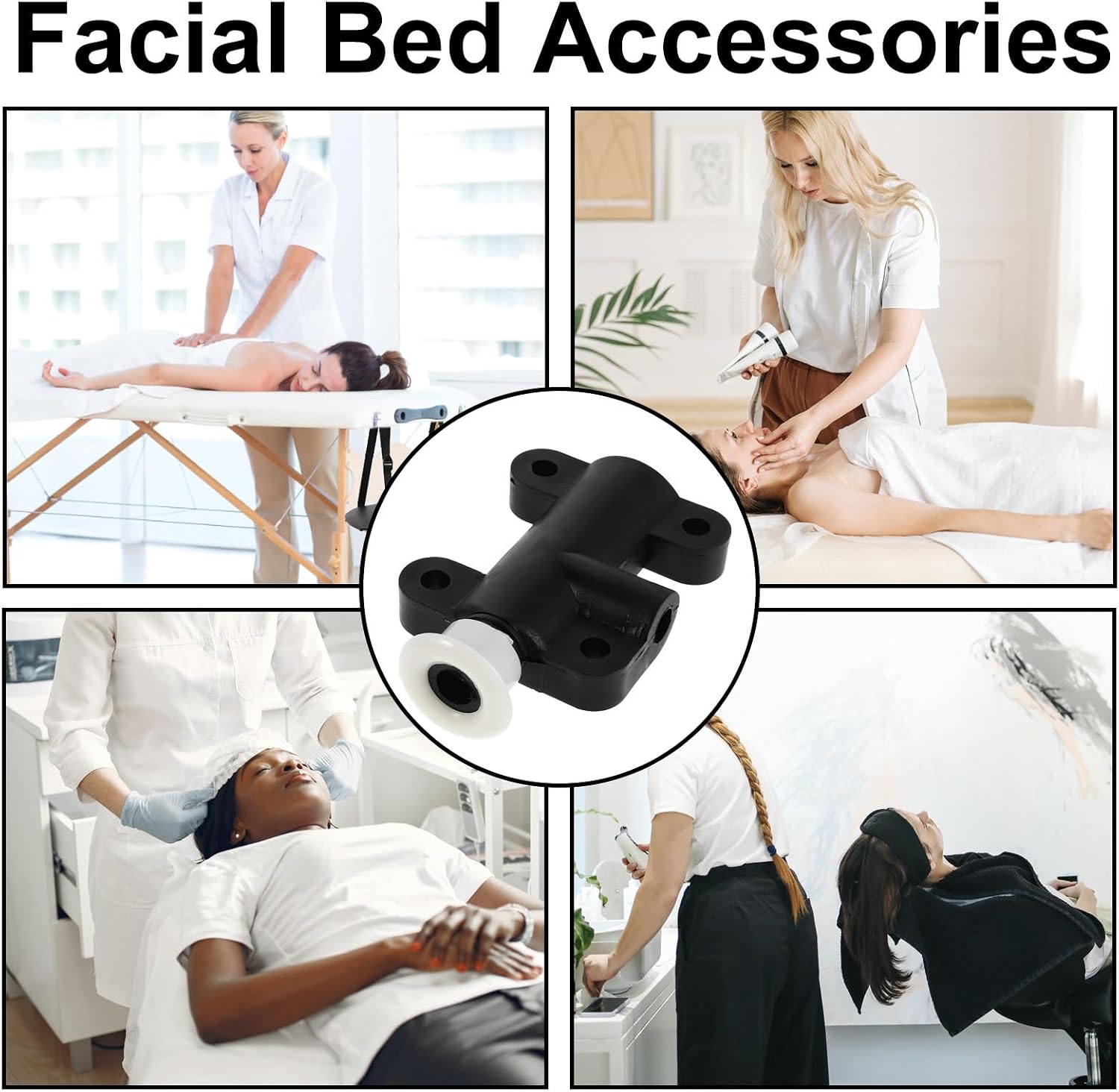 6pcs Facial Bed Accessory Cartridge Plastic Spa Bed Parts