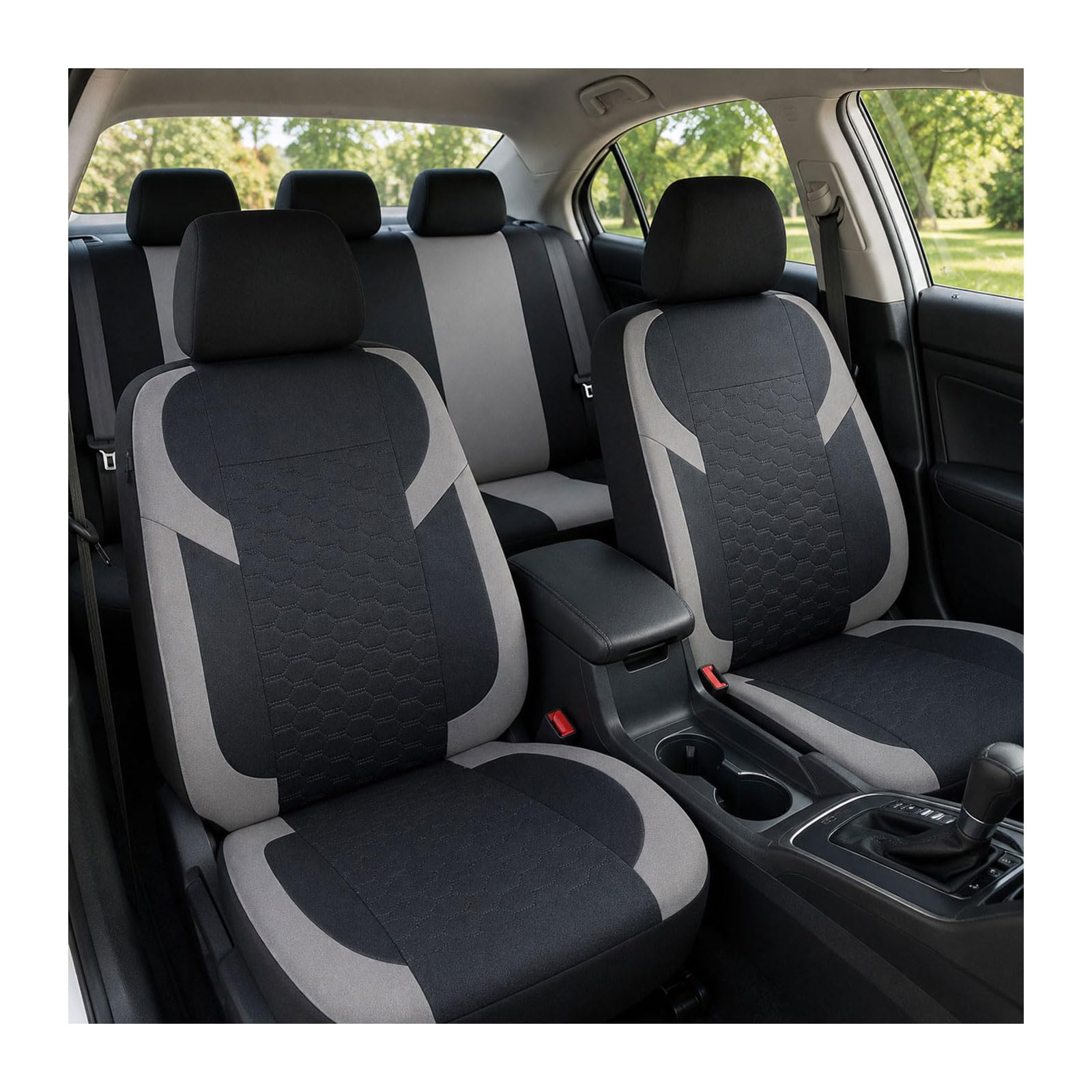 Housses de siège pour Q6 E-Tron 2024-2025 voyagez en famille avec ce kit gris