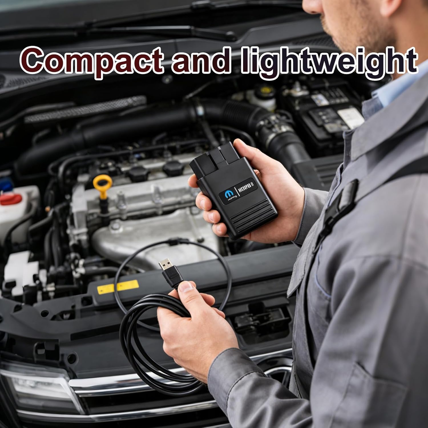 MicroPOD II V17.04.27 Professional Diagnostic & Programming Scanner Tool for Chrysler Dodge Jeep Fiat Up to 2016 with DRBIII, Multi-Language & Offline OBD2 Support