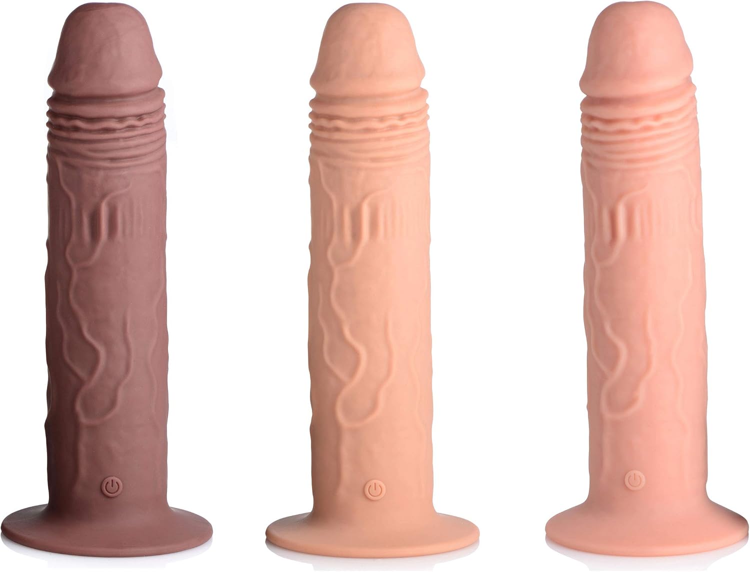 Thump It 7X Remote Control Vibrating & Thumping Dildo - Medium