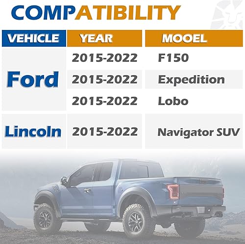 Miniatura 2 de dynofit Espaciadores de rueda de 6 x 135 de 2 pulgadas compatibles con F150 2015-2023, rosca M14x1.5 de 3.429 in, orificio central de 2 pulgadas de