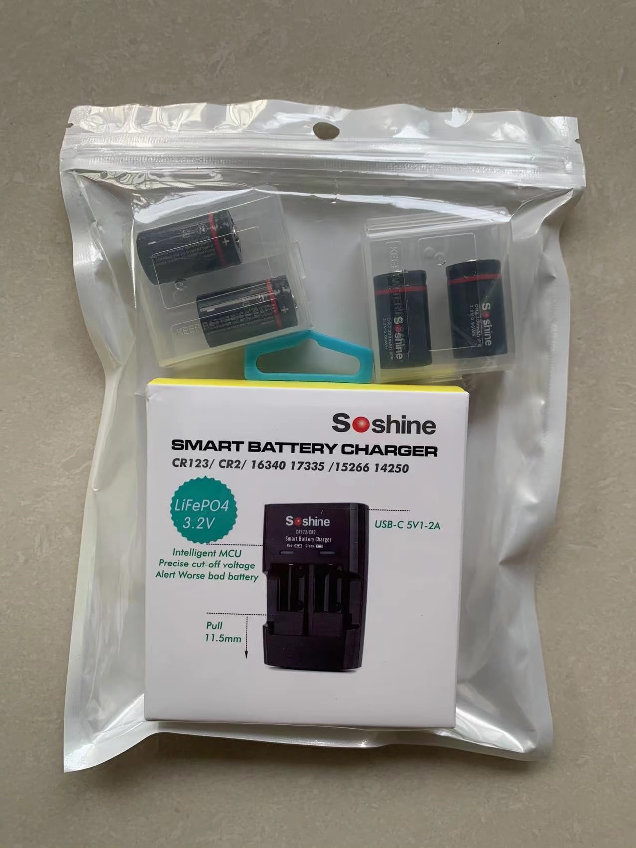 Lot 2 Piles Rechargeables CR2 3V 300mAh + Chargeur USB Rapide – Compatible CR15H270, CR15270, Appareils Photo & Télécommandes