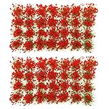 Matériau Durable Et Léger: Fabriquées en résine, ces touffes d'herbe statique sont faciles à manipuler et à intégrer dans divers projets de modélisme et micro-paysages sans compromettre leur apparence réaliste