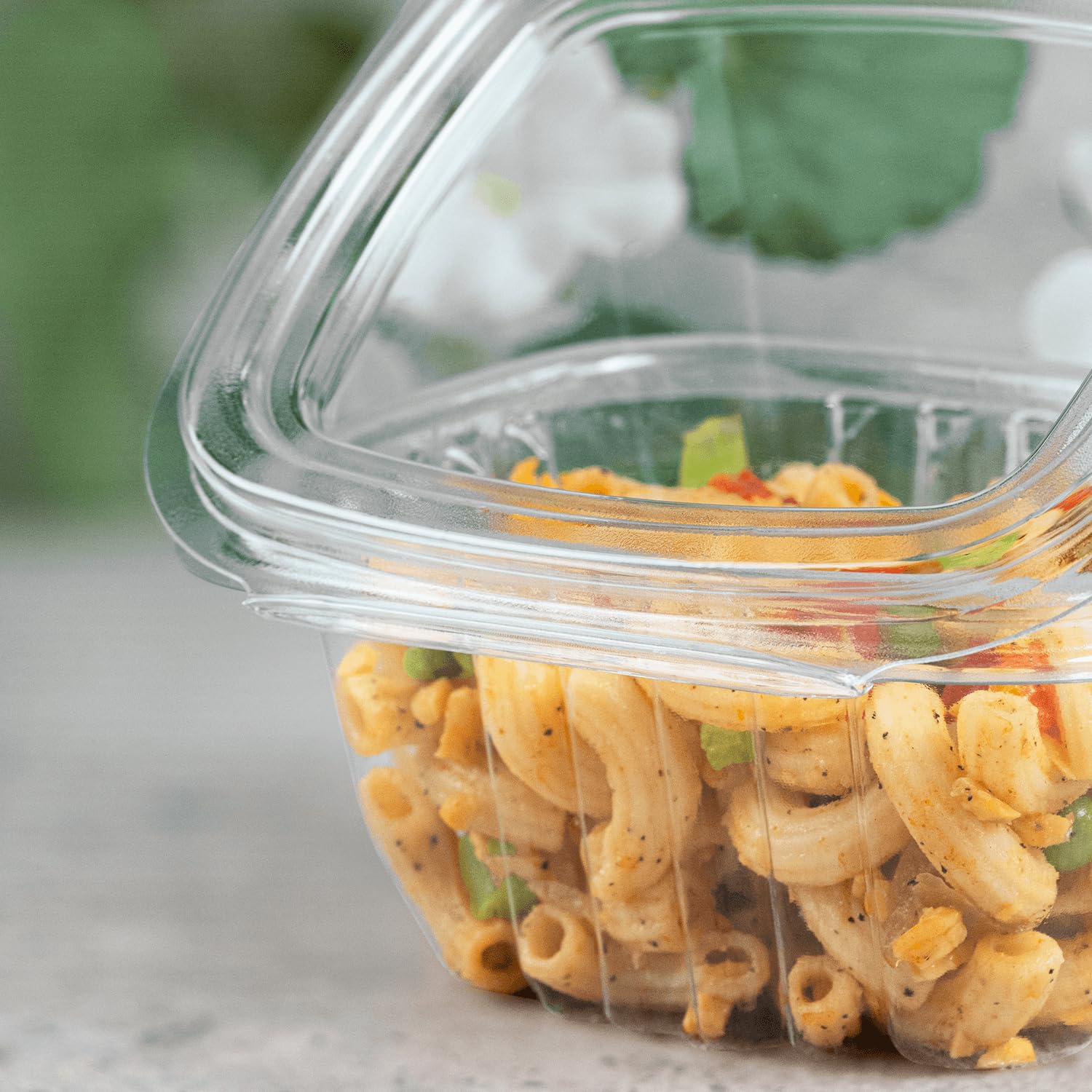 Salad Container Clamshell Snapklik.com : Karat 6oz PET Clear Clamshell Deli Containers - Leak ...