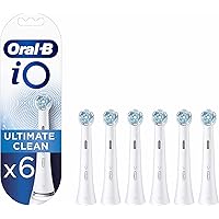 Oral-B iO Ultimate Clean Testine Spazzolino Elettrico, Confezione da 6 Testine di Ricambio Bianche