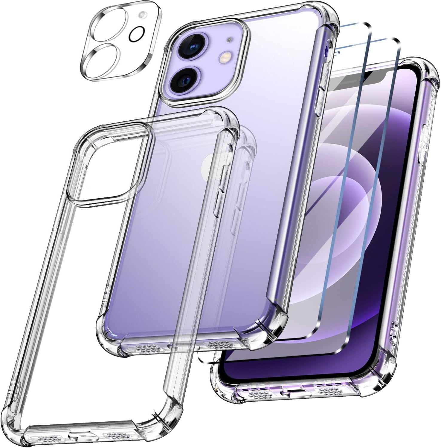 Apple Coque Transparente (pour iPhone 12, 12 Pro