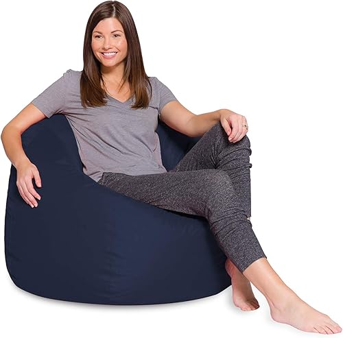 Miniatura 56 de Posh Beanbags - Sillón puff XL, 48 pulgadas, color gris jaspeado Gris brezo,Lienzo Animales Bosque Critters,Tela para colorear lienzo - Mundo
