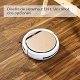 ILIFE V5s Pro Robot aspirador y fregona, delgado, robot aspirador automático autocargable, programa diario, ideal para pelo de mascotas, suelo duro y alfombra de pelo bajo.