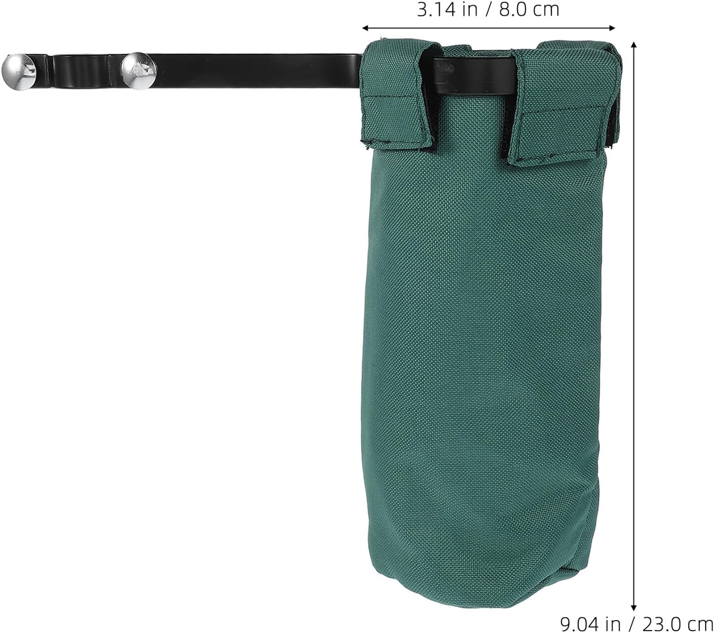 Alipis Green Drumstick Storage Bucket Bag, Percussion Stick Holder Case with Carry Handle, Drumsticks and Mallets Organizer for Drum Set Practice and Performance