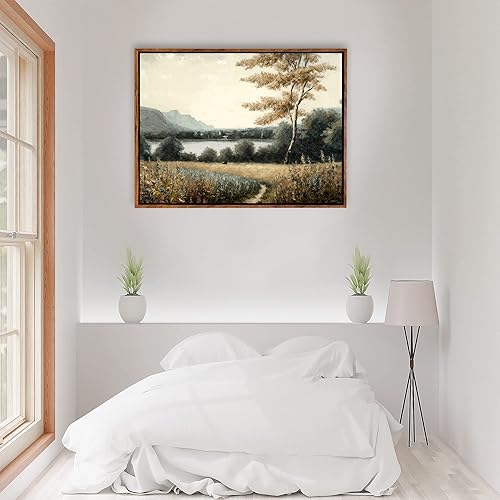 Miniatura 3 de DorDor & GorGor, Lienzo decorativo para pared, paisaje de pintura al óleo impresionista de campo retro, pintura de lienzo impreso, decoraciones de