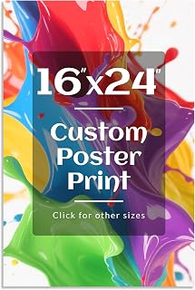 Personalized Custom 16x24 Poster – Upload Your Photo to Create Canvas Wall Art Print for Home or Office (Unframed)