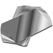 Elcoho 24 Pack Plastic Mirrors Decor Flexible Mirror Sheets Self Adhesive Mirror Tiles Silver Mirrors Board Card for Educational or Home Decor